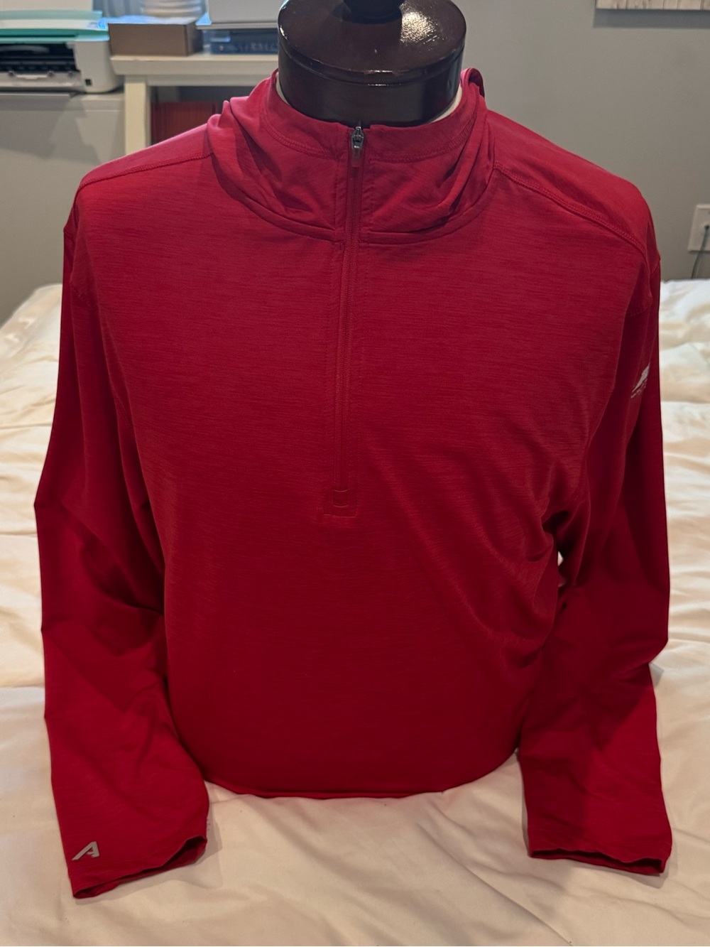 Antigua Men's Red Half-Zip Performance Pullover